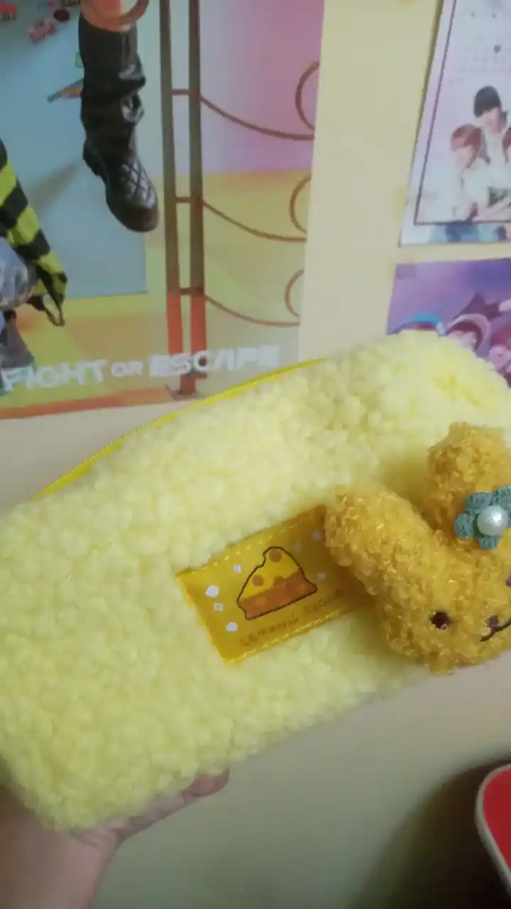 Qalam qutisi-kosmetik sumka, maktab, mo'ynali