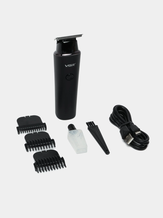 Professional simsiz soch va soqol olish kesish mashinkasi trimmer VGR V-937, LCD displeyli