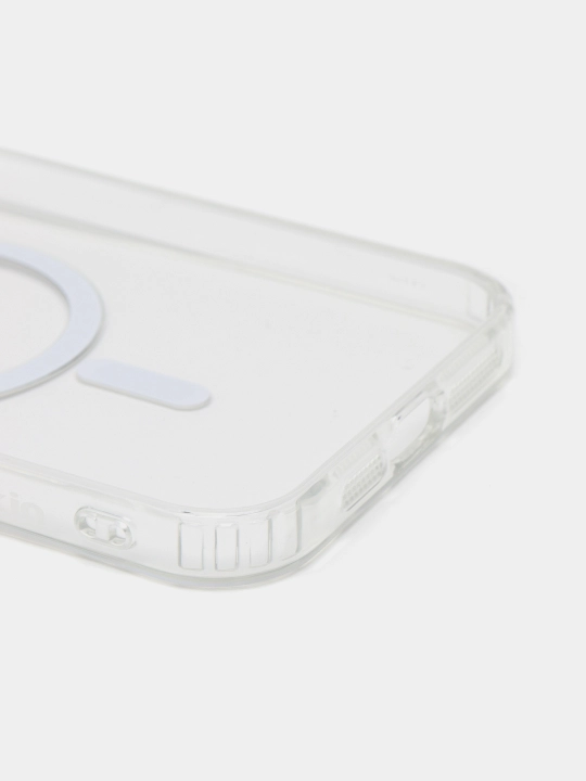 Чехол MagSafe iPhone 13, 14 Pro, ProMax, силиконовый, прозрачный, защита от пожелтения