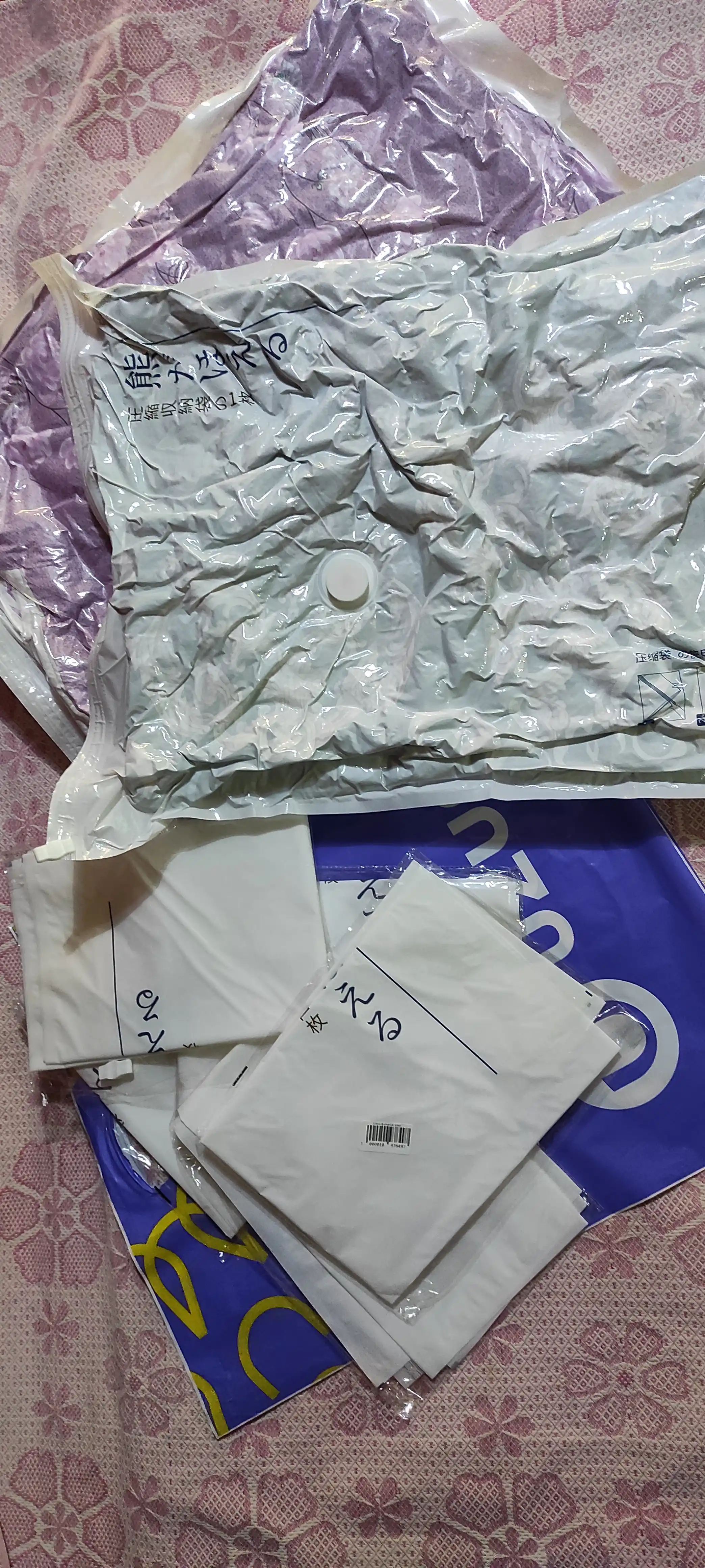 Vakuumli paket, sumka kiyim saqlash uchun xalta, qayta foydalanish mumkin