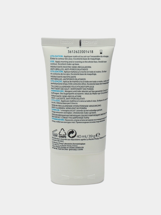 Nemlendirici emulsiyasi LA ROCHE-POSAY EFFACLAR MAT, matlash, o'z-o'zini tartibga solish , 40 ml