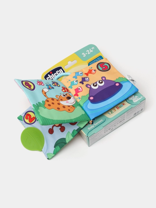 Погремушка, Chicco 123 Book, 3м+