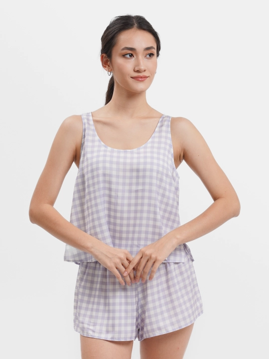 Ayollar pijama to'plami Penti, shortilar bilan, yengi kalta, yozgi
