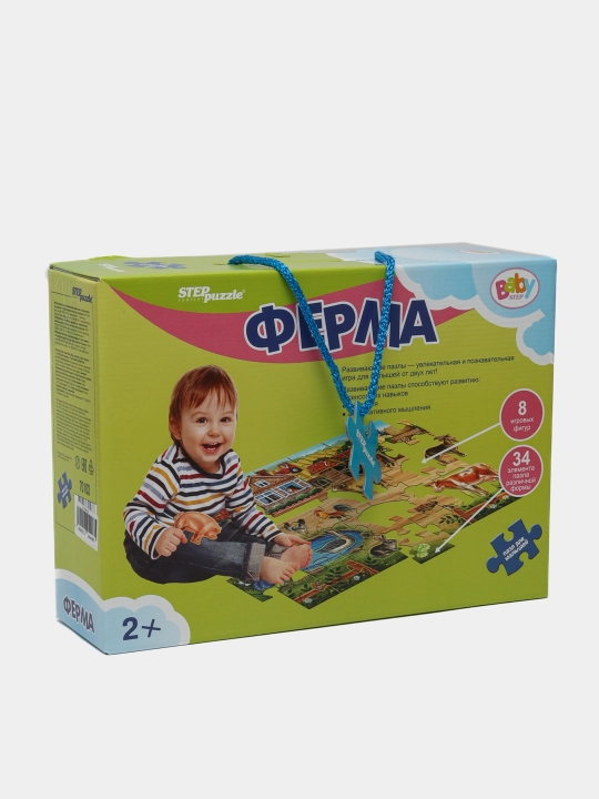 Напольный пазл-мозаика "Ферма", Baby Step, большой, 70103 - 