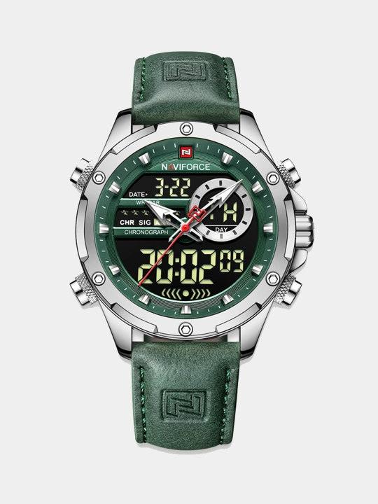 Erkaklar uchun kvarts soati Naviforce Dual 9208 - 