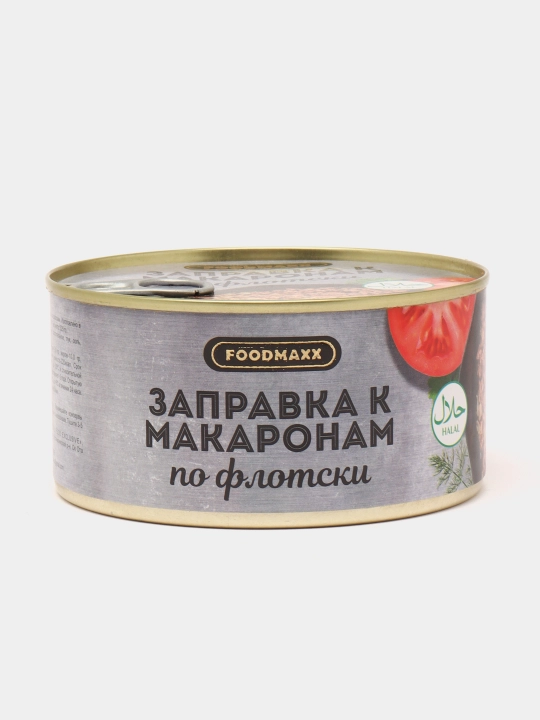 Консервы Заправка к макаронам по-флотски с говяжьим мясом, 325 г - 