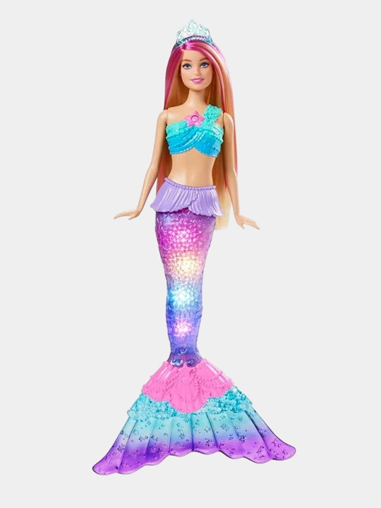 Кукла-русалка Barbie Dreamtopia, c 4-ю режимами светящегося хвоста - 