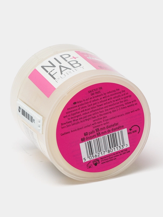 Дневные отшелушивающие подушечки для лица Nip+Fab, с алоэ вера