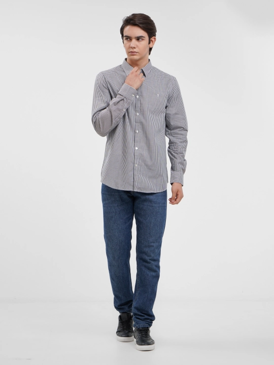 Рубашка мужская Trussardi Jeans l Tr1903, хлопок, с длинным рукавом, классическая