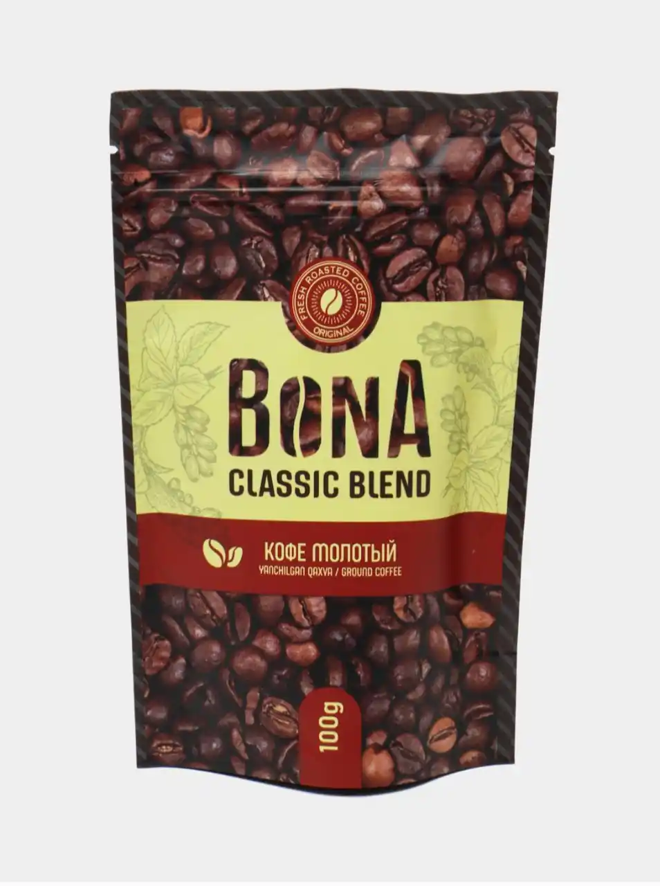 Maydalangan qahva Bona, yangi qovurilgan, tabiiy, 100 g