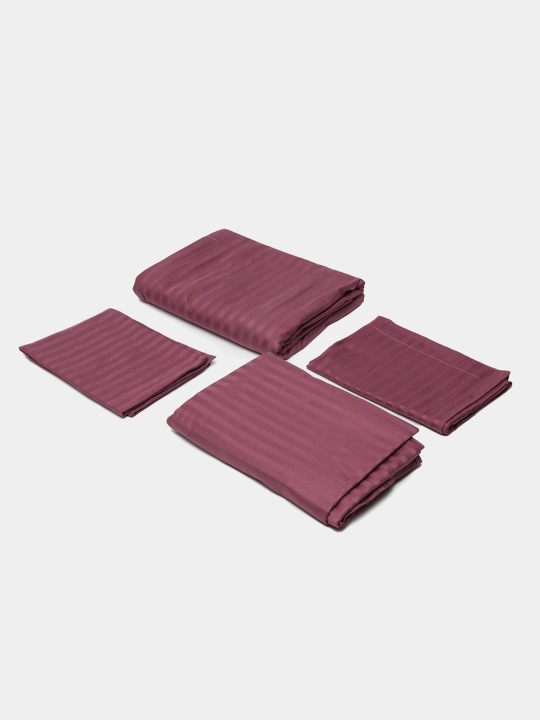 Choyshablar to'plami strip satin, 2-kishilik,Ali Home evro postel,strip atlas