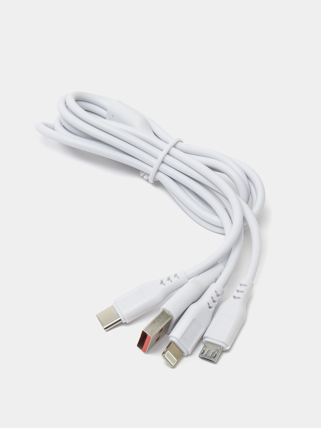 Кабель для зарядки, быстрая зарядка USB Type C, Lightning, 3 в 1 купить по  низким ценам в интернет-магазине Uzum (666833)