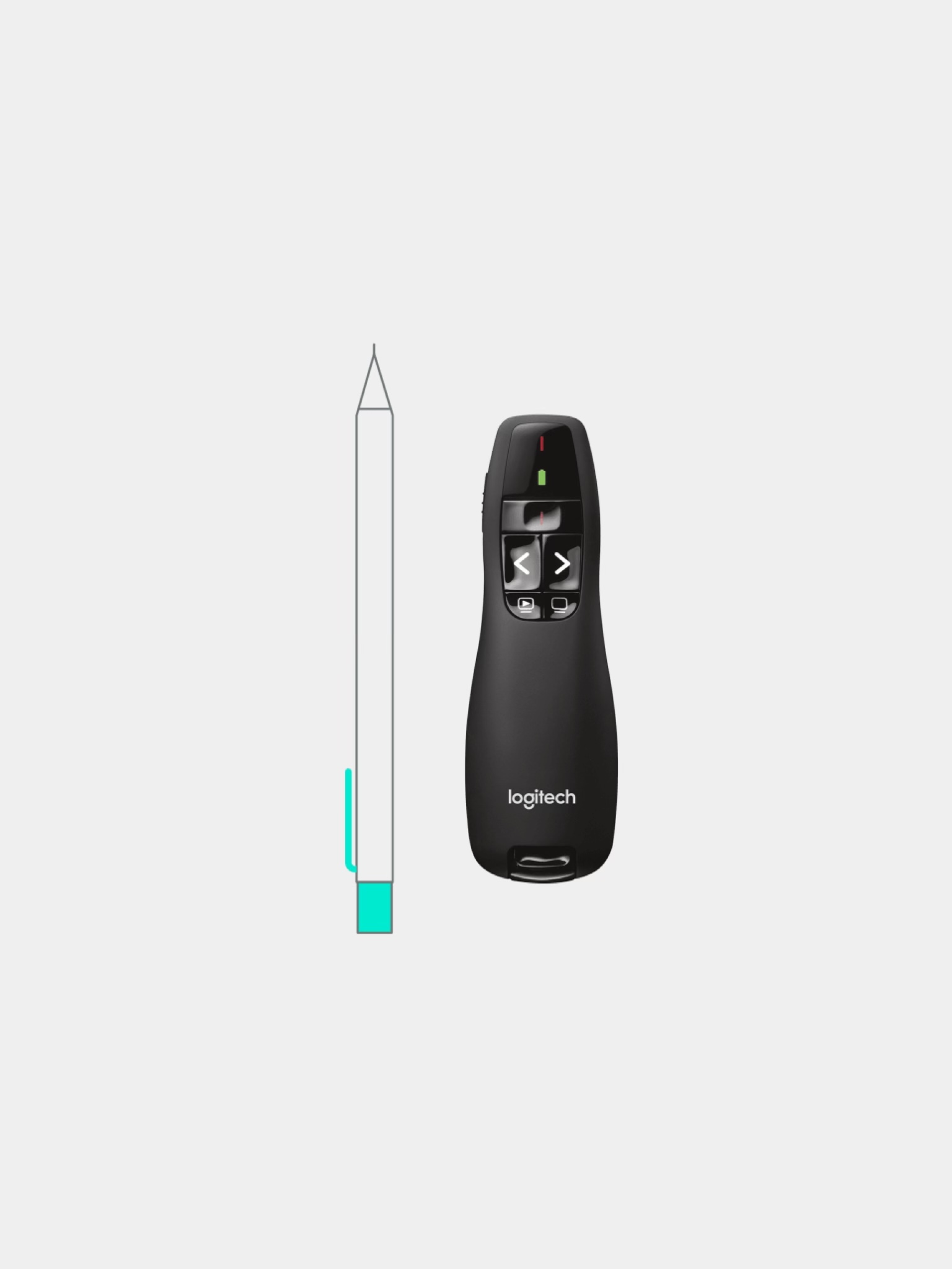 Презентер, указка для презентаций, usb подключение R400 Asia version