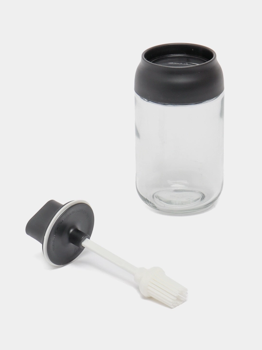 Shisha butilka moy uchun cho'tkasi bilan, 14*9 sm, 250 ml