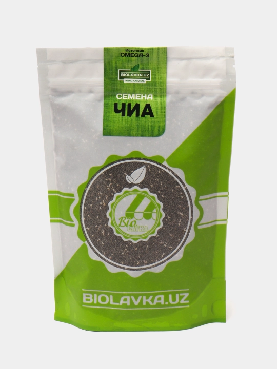 Chia urug'lari, tabiiy qora, urtacha tozalash 97%, Вiolavka, 400 gr