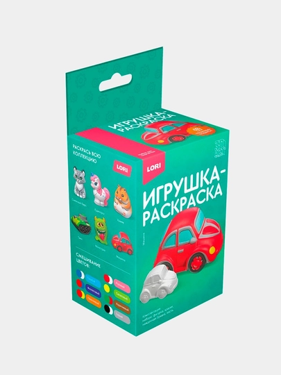 Игрушка-раскраска Lori "Машина", Ир-032, 3D, пластик — GT-P079E1F