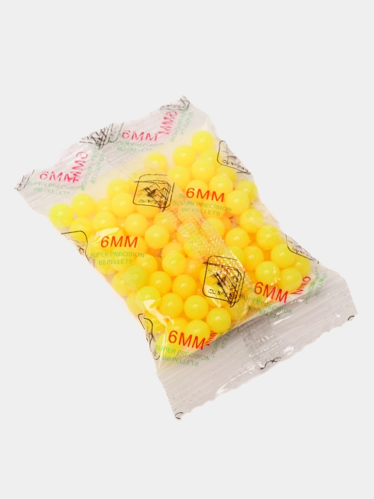 O'qlar o'yinchoq qurollar uchun plastik, 6 mm, 120 dona