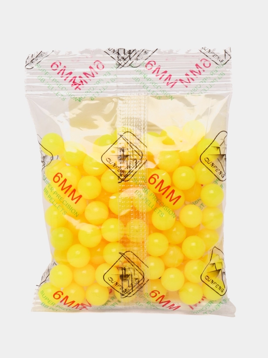 O'qlar o'yinchoq qurollar uchun plastik, 6 mm, 120 dona - 