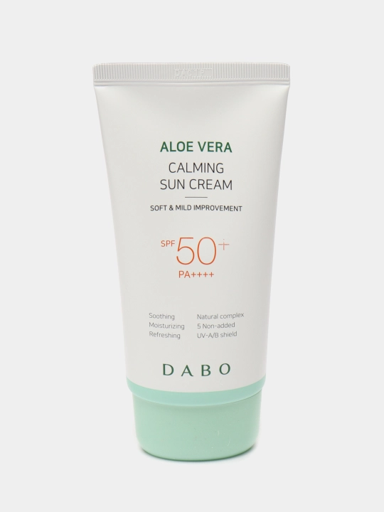 Солнцезащитный крем, DABO, Aloe vera, White sun block, Aloe-vera tone-upSPF50+ PA+++ 70 мл