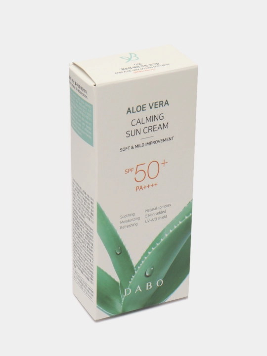 Солнцезащитный крем, DABO, Aloe vera, White sun block, Aloe-vera tone-upSPF50+ PA+++ 70 мл