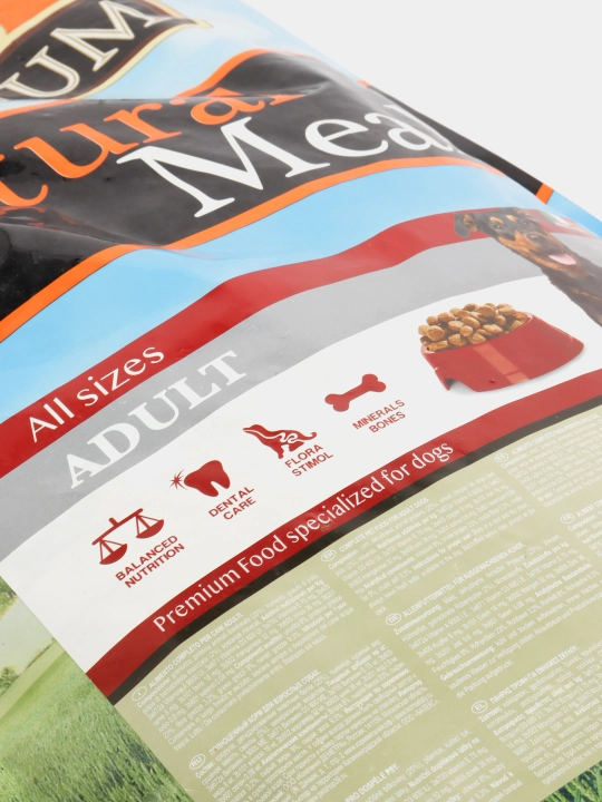 Itlar uchun quruq ovqat qo'zichoq Adult Meglium, 15 kg