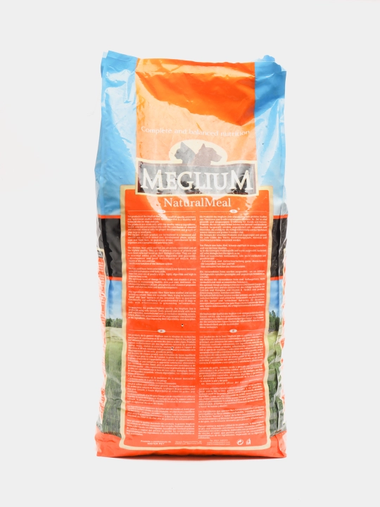 Itlar uchun quruq ovqat qo'zichoq Adult Meglium, 15 kg