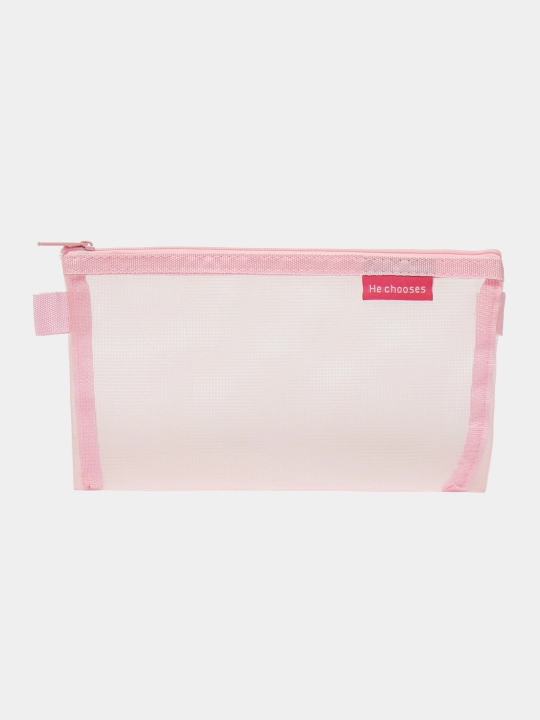 Kosmetik sumka-penal, shaffof, to'rli