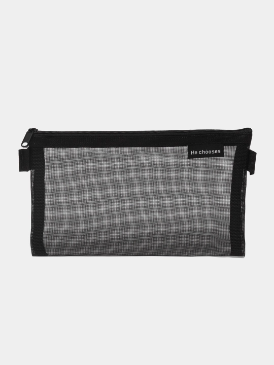 Kosmetik sumka-penal, shaffof, to'rli