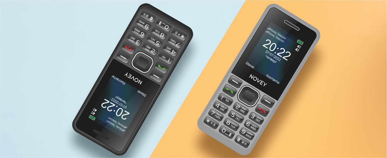 Компактный кнопочный телефон Novey A11 Dual 2 SIM, Bluetooth и FM-радио  купить по низким ценам в интернет-магазине Uzum (722685)