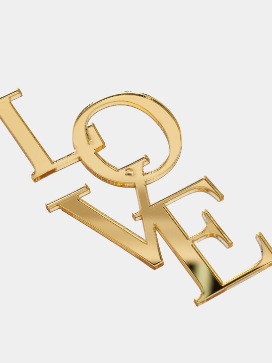 Топпер украшение на бок торта, с надписью "Love"