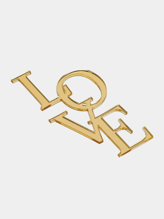 Топпер украшение на бок торта, с надписью "Love"