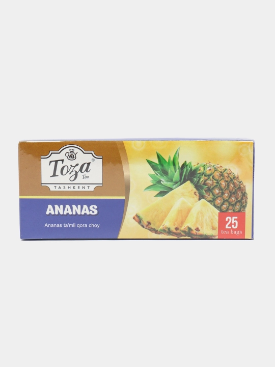 Чай черный Тоза, со вкусом ананаса, пакетированный, 25 шт
