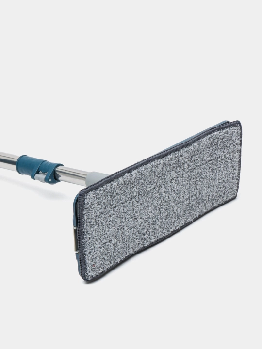 Shvabra to'plami Scratch Cleaning Mop, siqish bilan va ikki bo'lakli chelak bilan, tayoqning uzunligi 120 sm