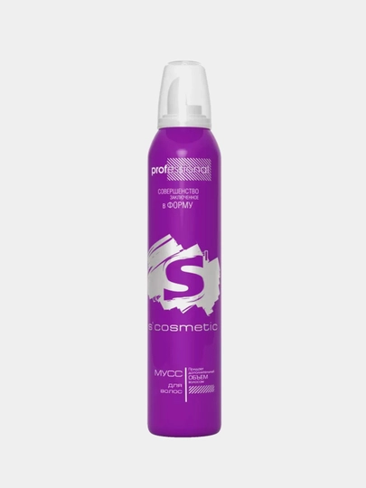 Мусс для волос S'cosmetic, объем, 200 мл - 