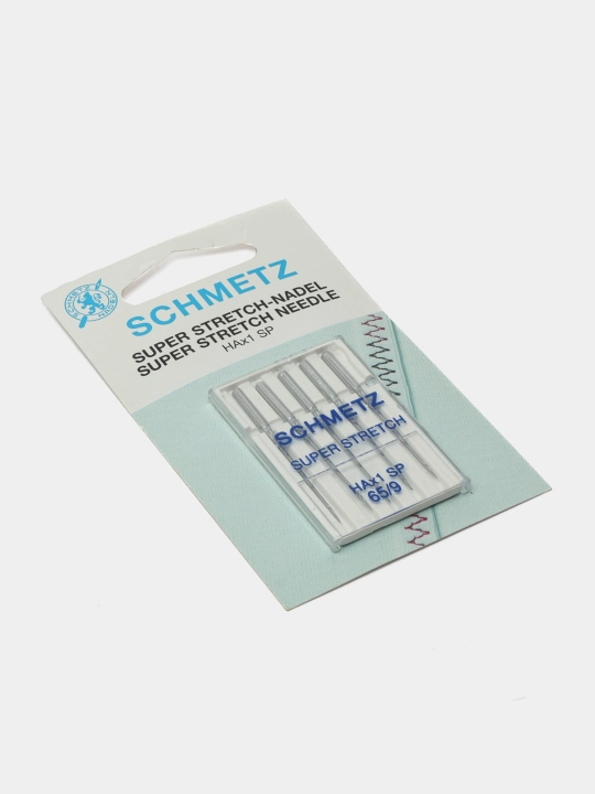 Иглы Schmetz супер стрейч для швейных машин и оверлоков 65