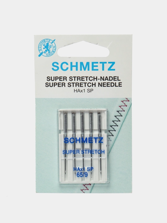 Иглы Schmetz супер стрейч для швейных машин и оверлоков 65 - 