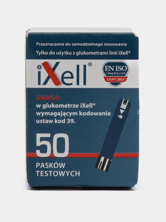 Test-poloskalar IXell glyukoza o'lchagichi uchun, 50 dona