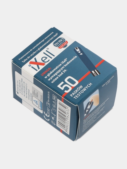 Test-poloskalar IXell glyukoza o'lchagichi uchun, 50 dona