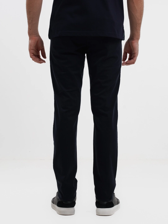 Erkaklar chino poluklassik shimi, kuz-bahor va iliq qish uchun elastanli twill shim