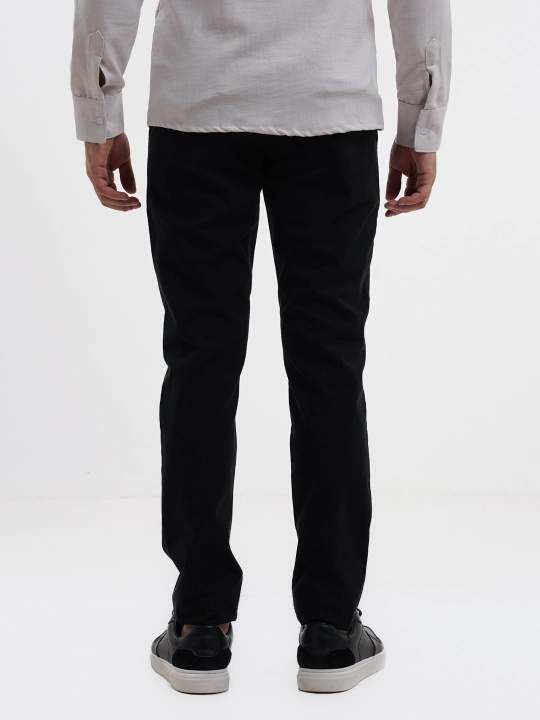 Erkaklar chino poluklassik shimi, kuz-bahor va iliq qish uchun elastanli twill shim