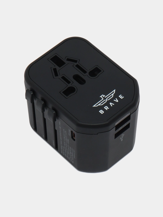 Sayohat adapteri Brave 20W, 2 USB, 1 Type-C sayohat adapteri