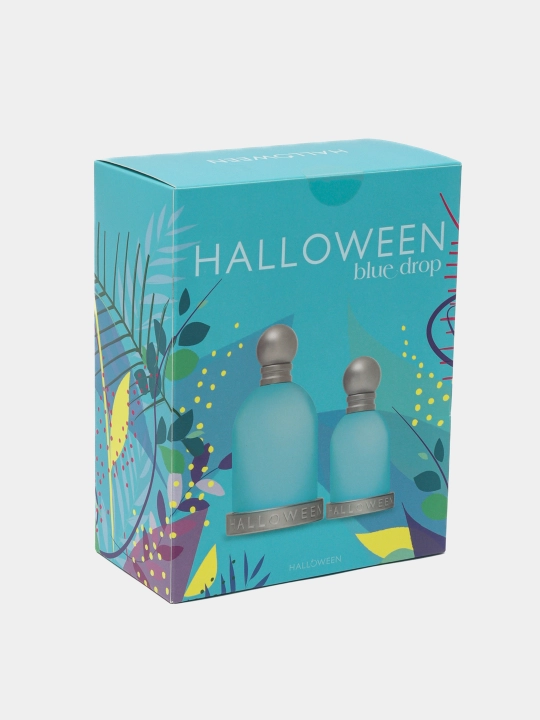 Ayollar uchun sovg'a to'plami Halloween Blue Drop: xushbo'ylangan suv, 30 va 100 ml
