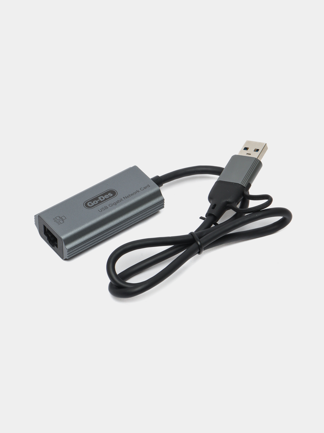 Кабель-переходник RJ45 в Type-C, USB-A Gigabit Ethernet, 1000 Мбит/с ...