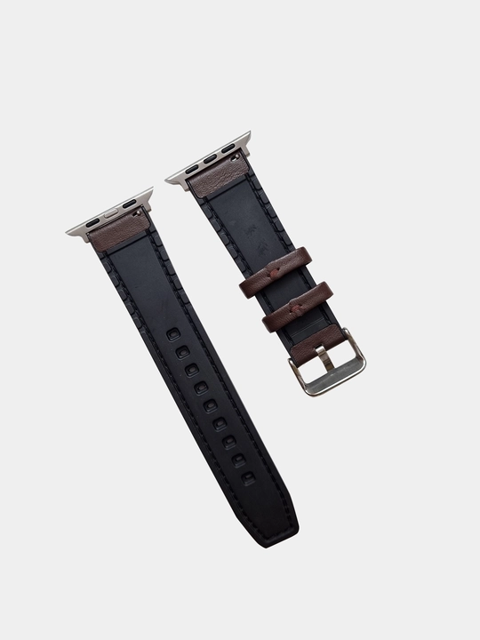 Charm tasma I Watch 3/4/5/6/7/8/SE/Ultra uchun, silikon qoplamali, 42/44/45/49 mm