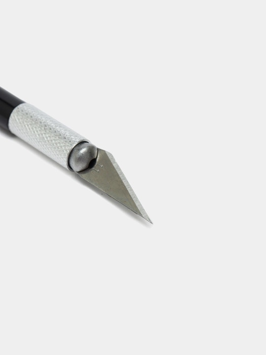 Канцелярский нож для резки, скальпель, макетный, с запасными лезвиями, 5 шт