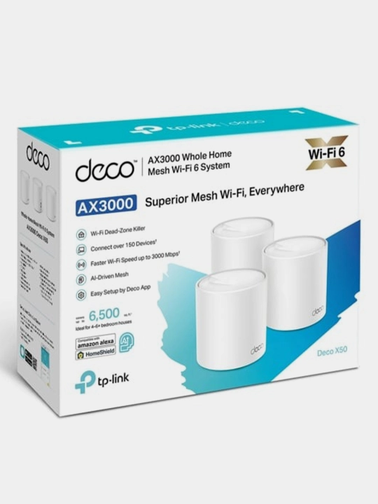 Modem Wi-Fi sistemasi TP-Link Deco X50 3-Pack