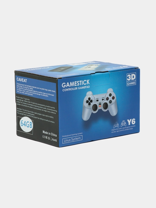 Игровая приставка для ТВ, консоль Powkiddy Y6 Game Stick 4K HD 12000 игр