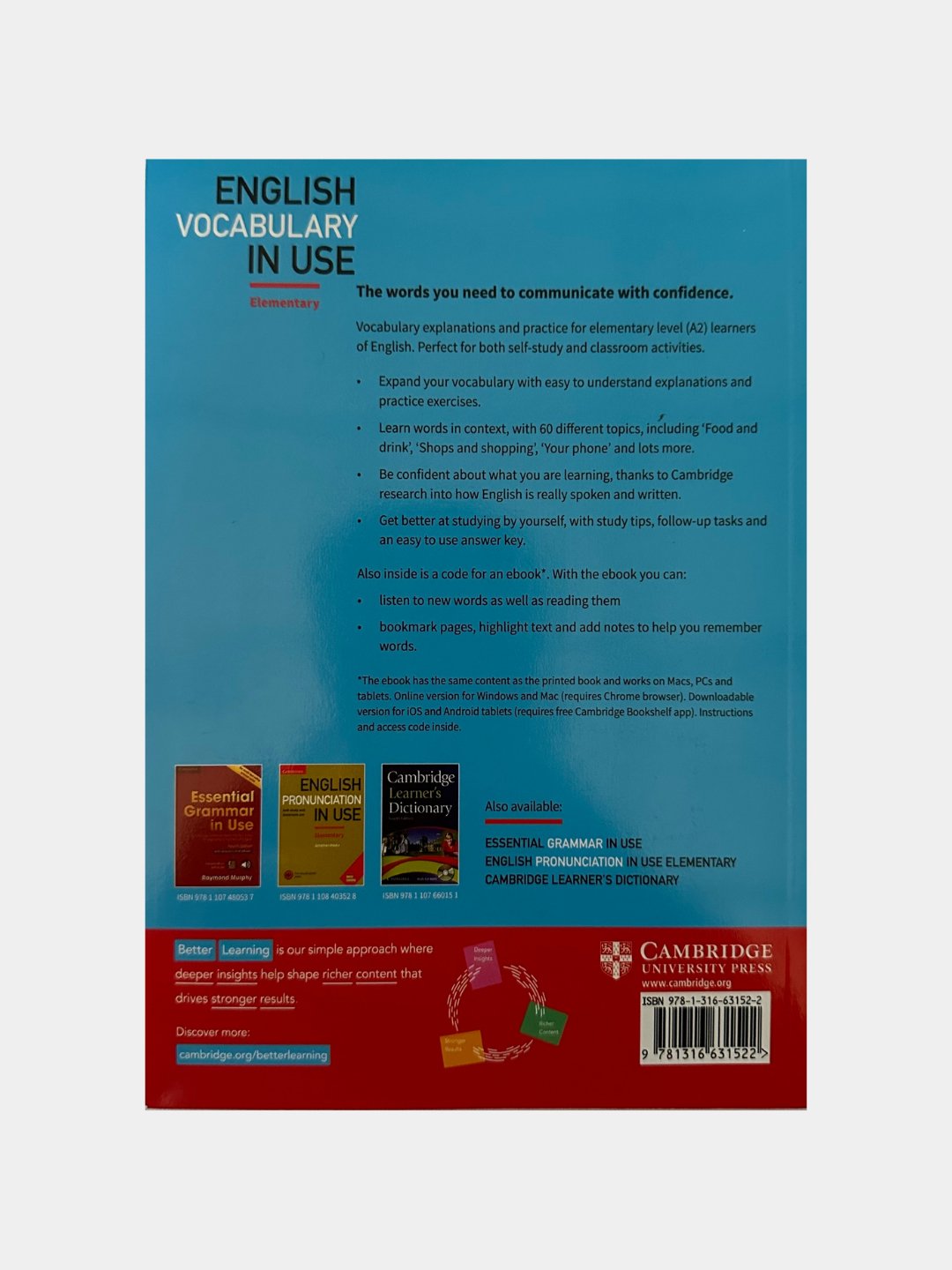 English Vocabulary in Use Elementary 3rd Edition купить по низким ценам в  интернет-магазине Uzum (727891)