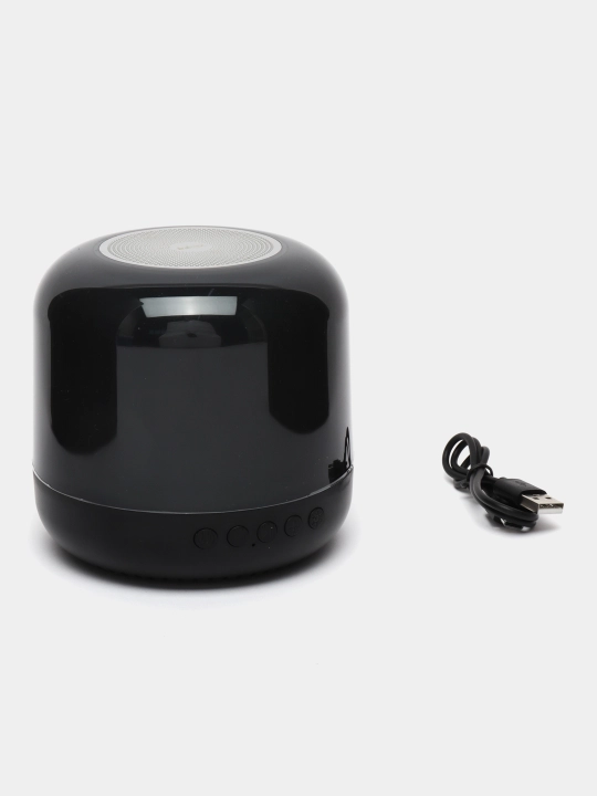 Simsiz kolonka soat bilan AUX, Mirco USB, flesh-disk, FM-radio, budilnik, 2 tasi 1 da