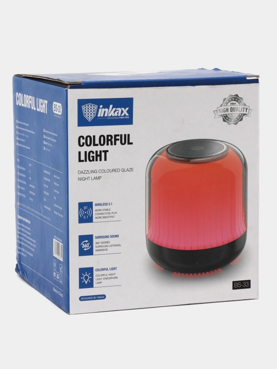 Simsiz kolonka soat bilan AUX, Mirco USB, flesh-disk, FM-radio, budilnik, 2 tasi 1 da